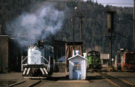 Portland Terminal Railroad diesel locomotive 47 at Portland, Oregon in 1984.