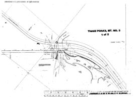 Plat Map of Northern Pacific Facilities at Three Forks, Montana, undated