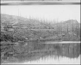 Northern Pacific work train on Stampede Pass, Washington Territory, in 1887.