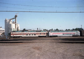 American Rail Tours passenger car 540 at Willbridge, Oregon in 1987.