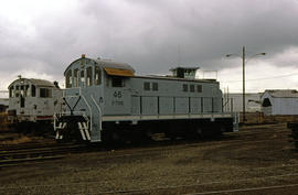 Portland Terminal Railroad diesel locomotive 46 at Portland, Oregon in 1979.