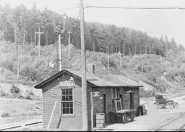 Northern Pacific station at Olequa, Washington, circa 1927.