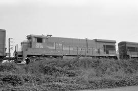 Seaboard Coast Line Railroad diesel locomotive 5114 at Waycross, Georgia on July 3, 1978.