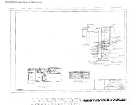 Great Northern Engineering Drawing, Depot at Bainville, Montana, 1957
