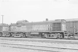 Burlington Northern diesel locomotive 4066 at Tacoma, Washington in 1974.