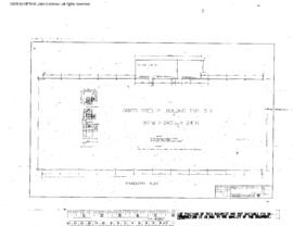 Northern Pacific Engineering Drawing, Car Repair Shed at Parkwater, Washington, undated
