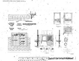 Northern Pacific Engineering Drawing, Depot at Hoquiam, Washington, 1913