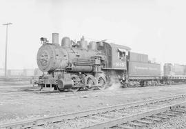 Northern Pacific steam locomotive 1045 at Tacoma, Washington, in 1953.