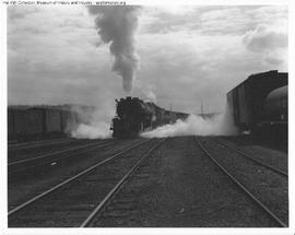 Great Northern Steam Locomotive 2050 at Interbay, Washington in 1947.