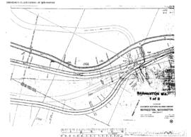 Plat Map of Milwaukee Road Facilities at Barneston, Washington, 1923