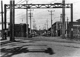 Pacific Coast Railroad/Chicago Milwaukee St. Paul and Pacific mainline at Renton, Washington, cir...