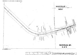 Plat Map of Northern Pacific Facilities at Maxville, Montana, 1916