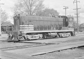 Northern Pacific diesel locomotive number 405 at Auburn, Washington, in 1949.