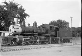 Chicago, Burlington and Quincy Railroad  steam locomotive 719 at Alliance, Nebraska, on September...