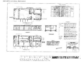 Great Northern Engineering Drawing, Section Tool House at Klamath Falls, Oregon, 1972