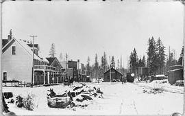 Northern Pacific station at Yacolt, Washington, in 1909.