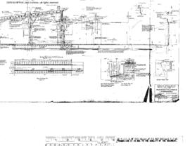 Northern Pacific Engineering Drawing, Roundhouse at Parkwater, Washington, 1942