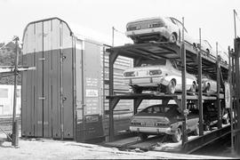 Trailer Train Company autorack car at Seattle, Washington in 1975.