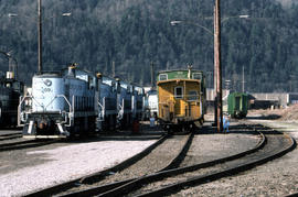 Portland Terminal Railroad diesel locomotive at Portland, Oregon in 1984.