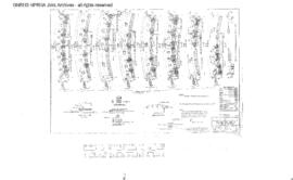 Spokane, Portland and Seattle Railway Engineering Drawing: Shop Plan - Rim Beams, Turntable, Port...