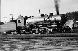 Northern Pacific steam locomotive number 2254 at Argo, Washington, circa 1935.