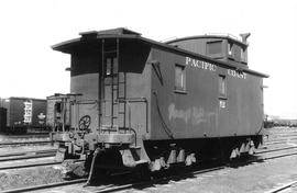 Pacific Coast Railroad caboose number 52 at Seattle, Washington, circa 1950.