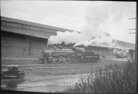 Northern Pacific steam locomotive 2184 at Tacoma, Washington, in 1935.