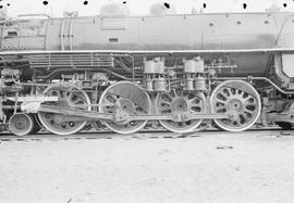 Northern Pacific steam locomotive 2663 at Livingston, Montana, in 1955.