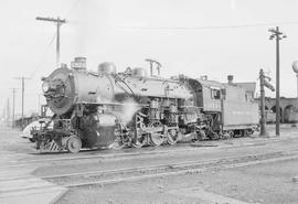 Northern Pacific steam locomotive 1824 at Tacoma, Washington, in 1954.