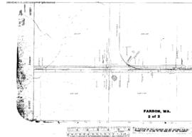 Plat Map of Spokane, Portland, and Seattle Railway Facilities at Farron, Washington, 1917