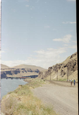Spokane, Portland & Seattle Railway steam locomotive number 700 at Wishram, Washington in 1990.