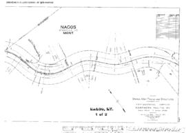 Plat Map of Northern Pacific Facilities at Nagos, Montana, 1915