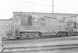 Burlington Northern diesel locomotive 1631 at Auburn, Washington in 1971.