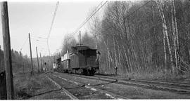 Pacific Coast Railroad work train at Indian, Washington in 1947.