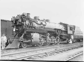 Northern Pacific steam locomotive 1844 at Auburn, Washington, in 1926.