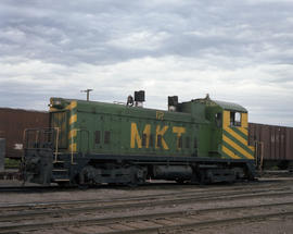 Missouri, Kansas & Texas Railway diesel locomotive 12 at Oklahoma City, Oklahoma on June 23, ...