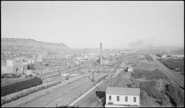 Northern Pacific passenger yard at Billings, Montana, circa 1950.