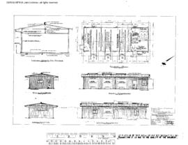 Spokane, Portland, and Seattle Railway Engineering Drawing, Section Tool House at Salem, Oregon, ...