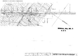 Plat Map of Great Northern Facilities at Edwall, Washington, 1965