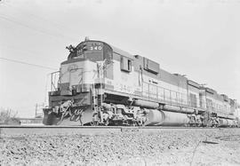 Spokane, Portland & Seattle Railway diesel locomotive number 340 at Tacoma, Washington in 1970.