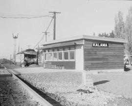 Northern Pacific station at Kalama, Washington, circa 1952.