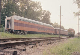 Chicago, Milwaukee, St. Paul & Pacific Railroad Company dome car number 55 at Noblesville, In...