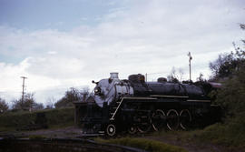 Great Northern Railway Company steam locomotive 2507 at Vancouver, Washington in 1963.