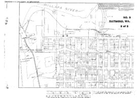 Plat Map of Northern Pacific Facilities at Raymond, Washington, 1915