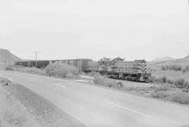 City of Prineville Railway  Diesel Locomotives Numbers 102 and 101 at Prineville, Oregon, circa 1...