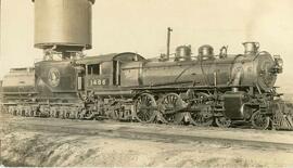 Great Northern Railway steam locomotive 1486 at Interbay, Washington, undated.