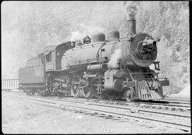 Northern Pacific steam locomotive 2194 at Martin, Washington, in 1944.