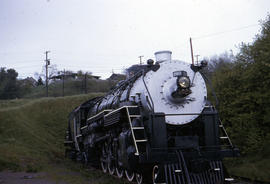 Great Northern Railway Company steam locomotive 2507 at Vancouver, Washington in 1963.