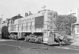 Tidewater Southern Railway Diesel Locomotive Number 745 at Sacramento, California in August 1973.