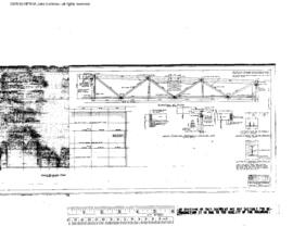 Northern Pacific Engineering Drawing, Fruit Warehouse at Spokane, Washington, 1947